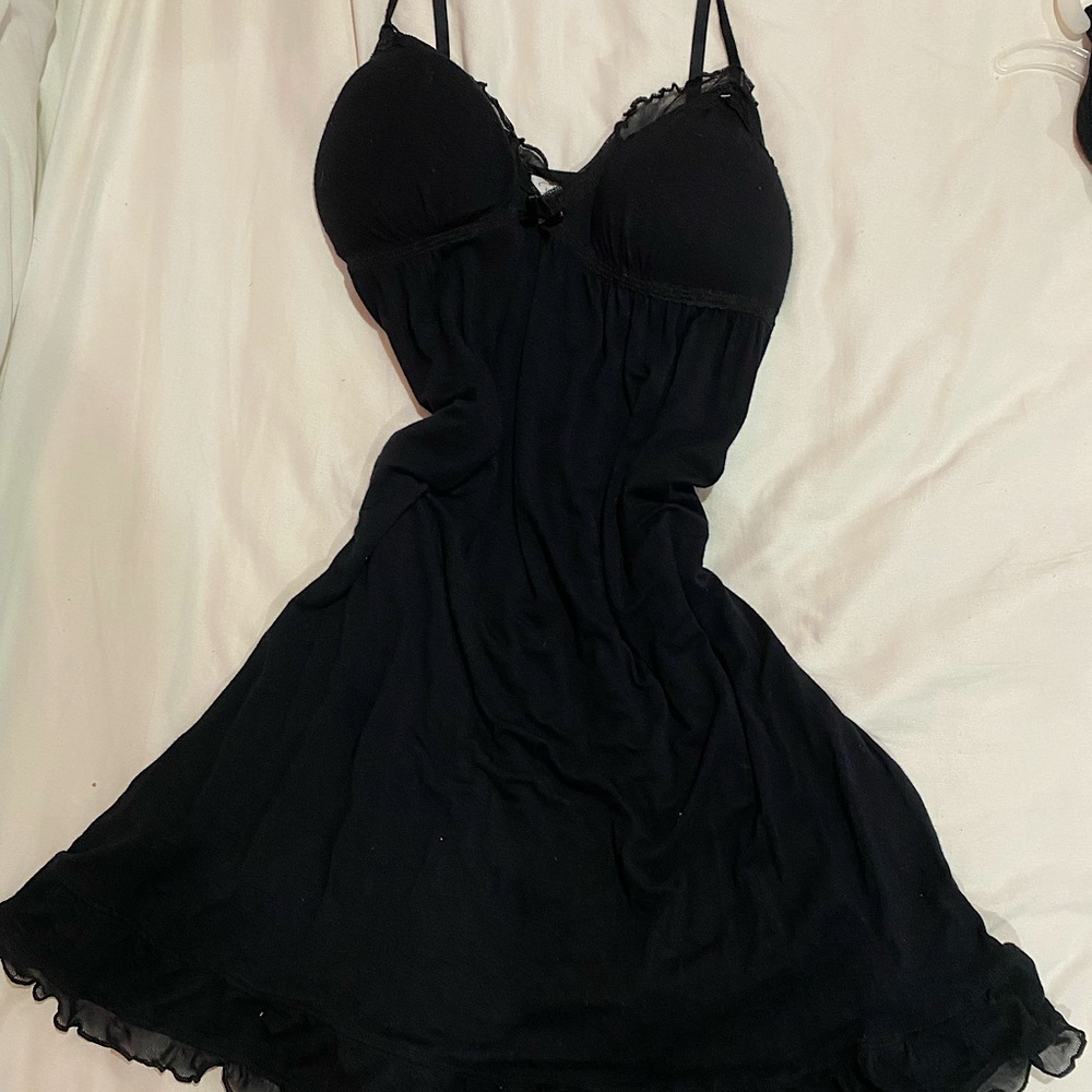 Vintage Black Slip Dress
